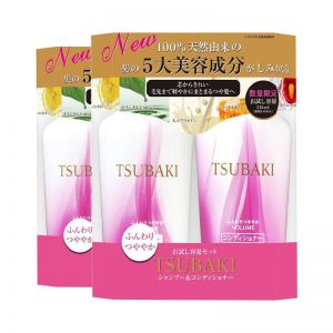 Combo 2 bộ dầu gội và dầu xả bồng bềnh chắc khỏe Shiseido Tsubaki Volume 450ml.